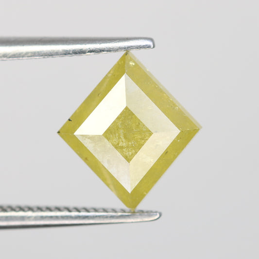 1.40 Carat Natural Loose Rustic Yellow Kite Shape Diamond For Galaxy Ring - JayKrishna Diamond