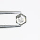 0.33 CT Hexagon Cut Salt And Pepper 4.60 MM Diamond For Engagement Ring