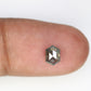 0.67 CT Elongated Hexagon Shape 6.40 MM Salt And Pepper Diamond For Engagement Ring
