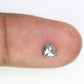 0.58 CT Triangle Shape 5.40 MM Salt And Pepper Diamond For Promise Ring