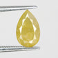 1.52 Carat Natural Yellow Loose Pear Cut Diamond For Galaxy Ring