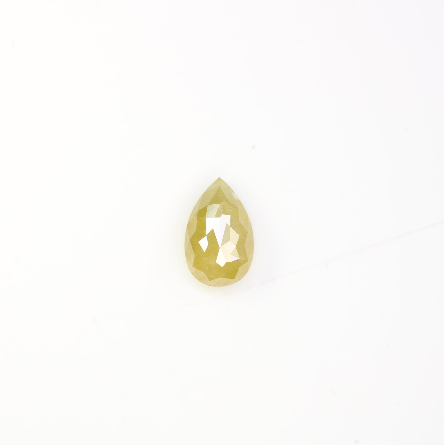 1.52 Carat Natural Yellow Loose Pear Cut Diamond For Galaxy Ring
