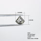 0.78 CT Triangle Shape Salt And Pepper Diamond For Engagement Ring