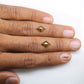 2.98 Carat Natural Rustic Brown Color Kite Shaped Diamond Pair For Wedding Ring