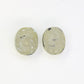 3.15 Carat Natural Grey Loose Rustic Oval Shape Diamond Pair For Vintage Ring