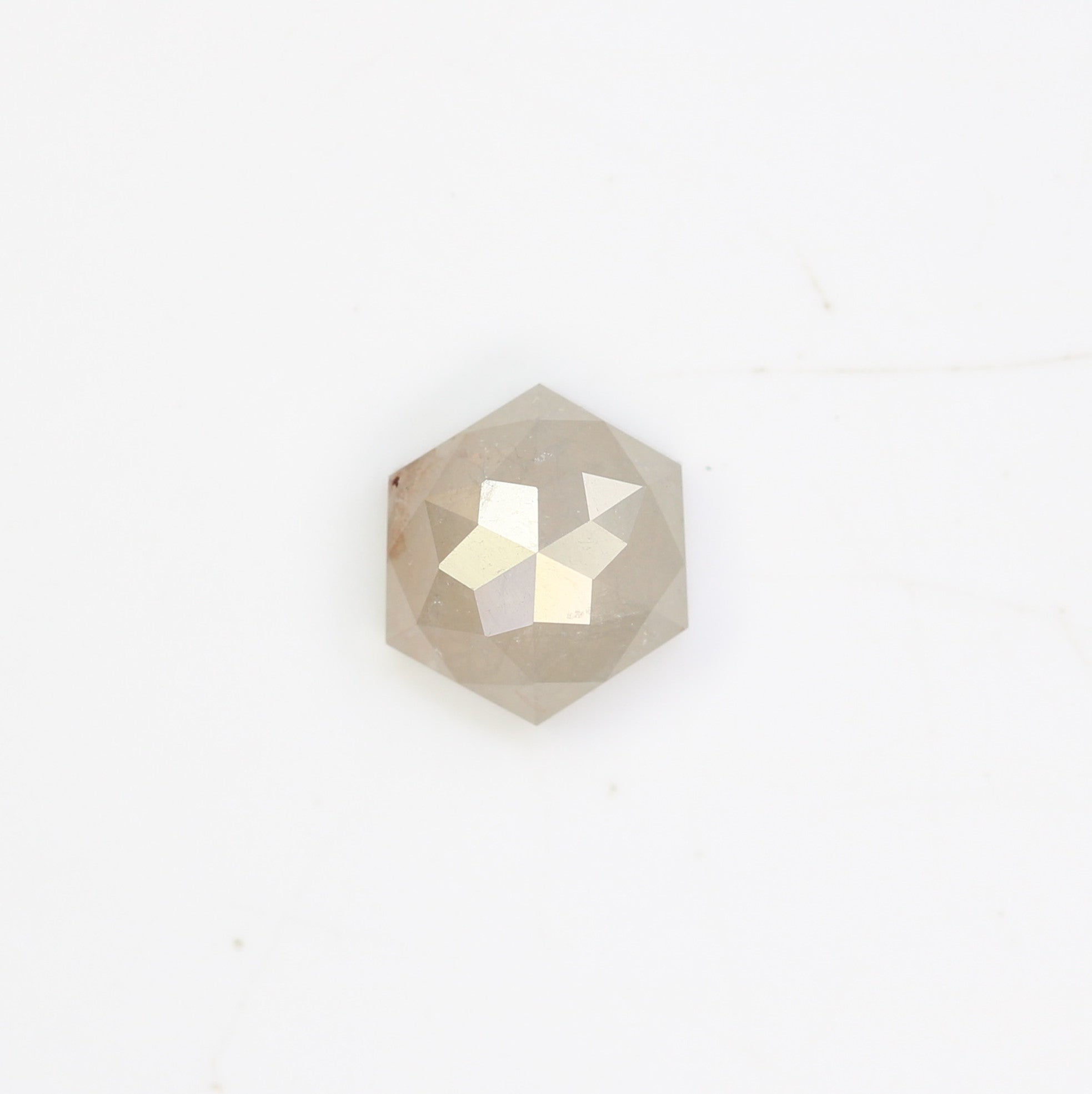 0.79 Carat Natural Loose Grey Hexagon Shaped Diamond For Engagement Ring