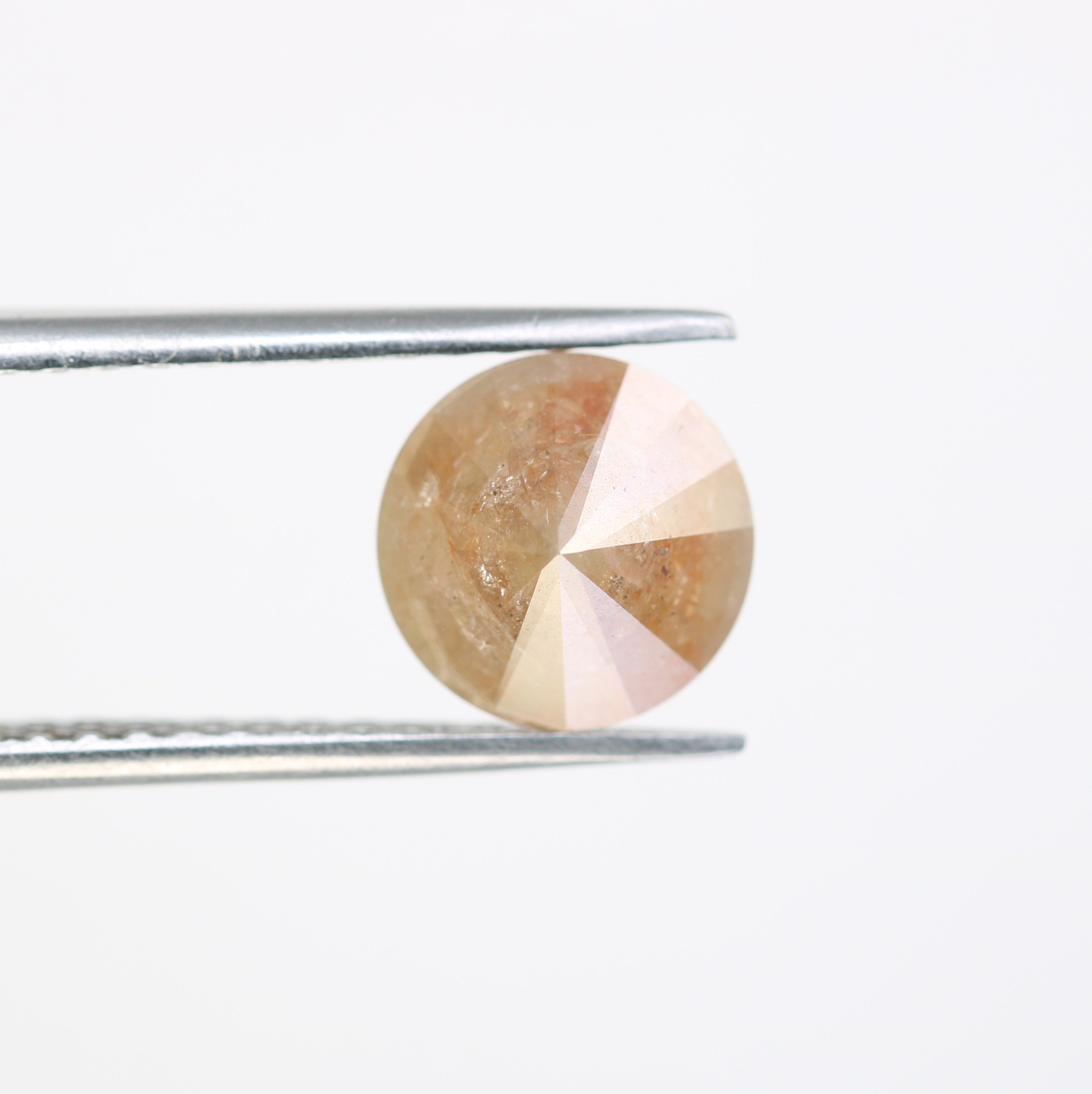 2.67 CT Round Brilliant Cut Peach Natural Diamond For Engagement Ring