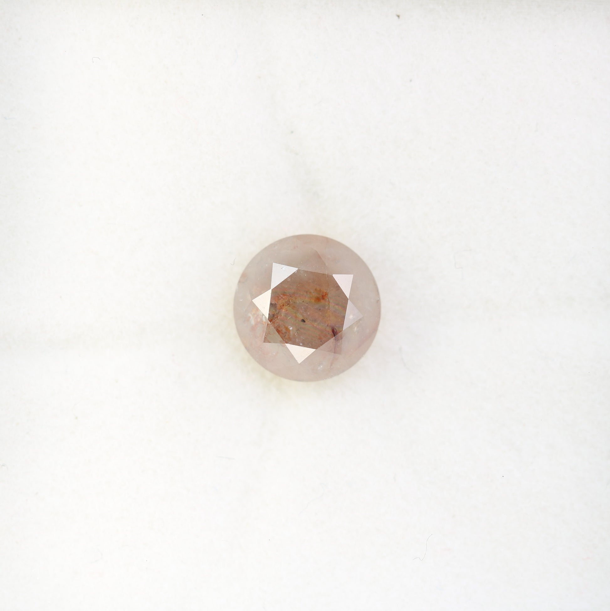 2.70 CT Loose Round Brilliant Cut Peach Diamond For Engagement Ring - JayKrishna Diamond