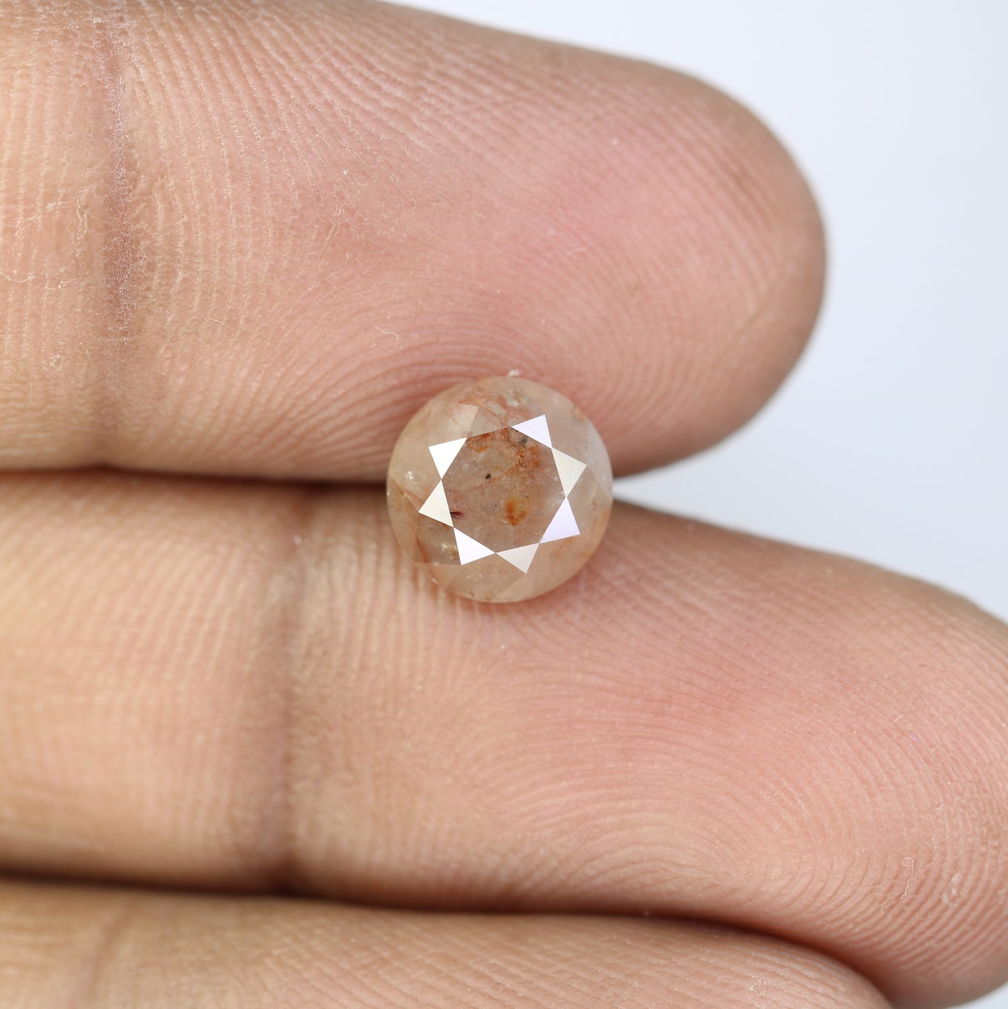 2.70 CT Loose Round Brilliant Cut Peach Diamond For Engagement Ring