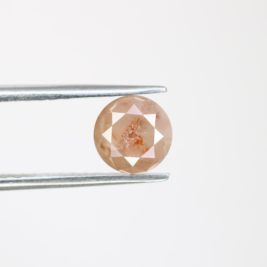 1.43 CT Loose Round Brilliant Cut Peach Diamond For Engagement Ring - JayKrishna Diamond