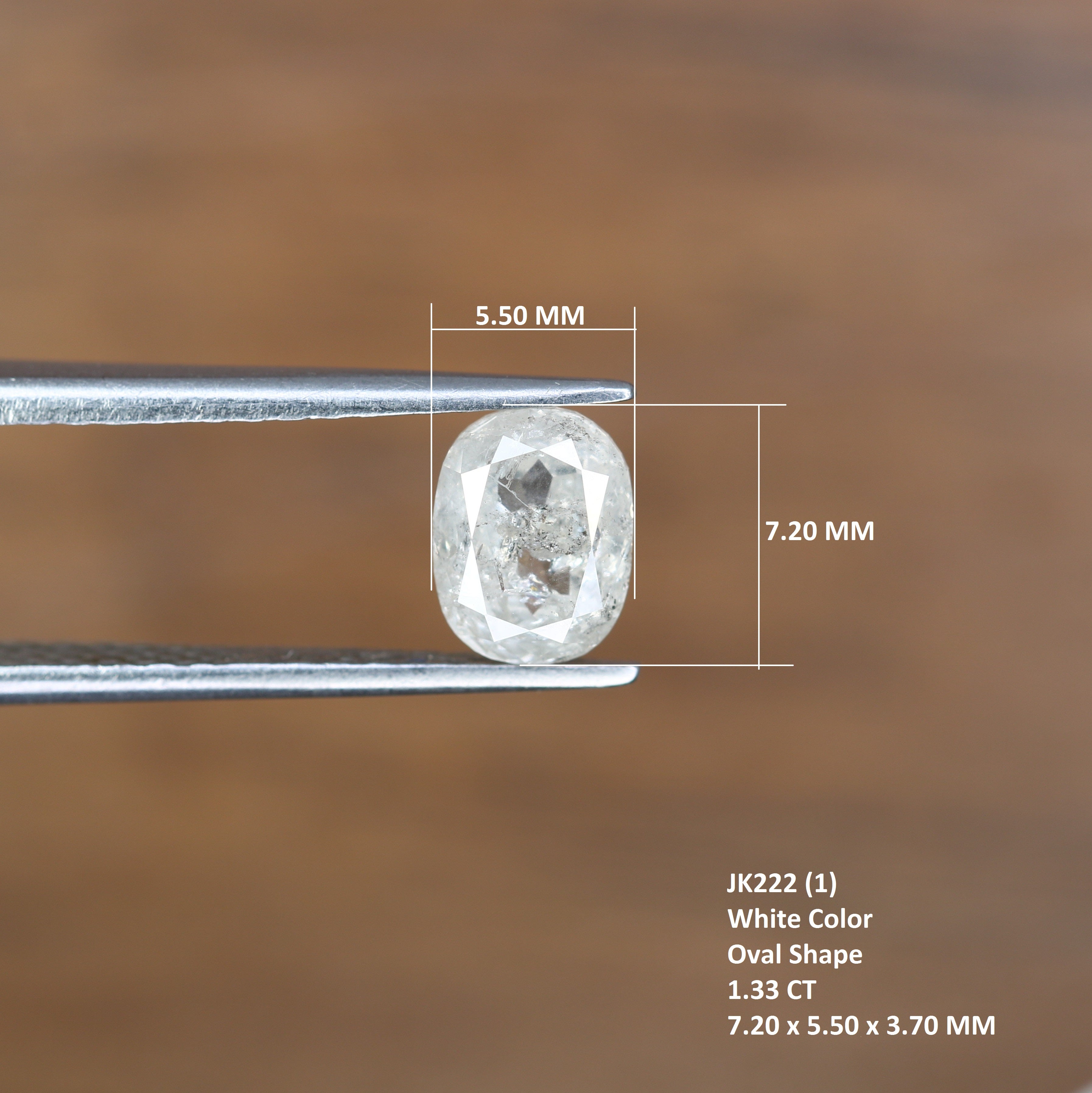 Oval Cut Diamond 1.33 Carat Natural Loose White Diamond For Wedding Ring