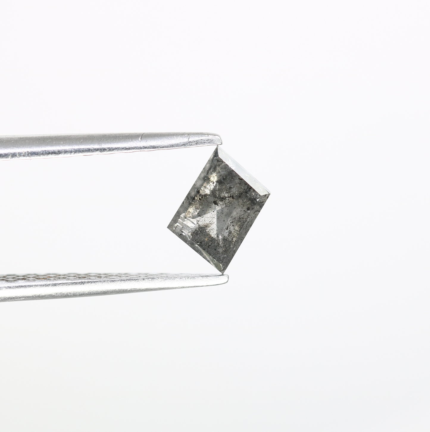0.60 Carat Salt And Pepper Geometric Shape Diamond For Galaxy Ring