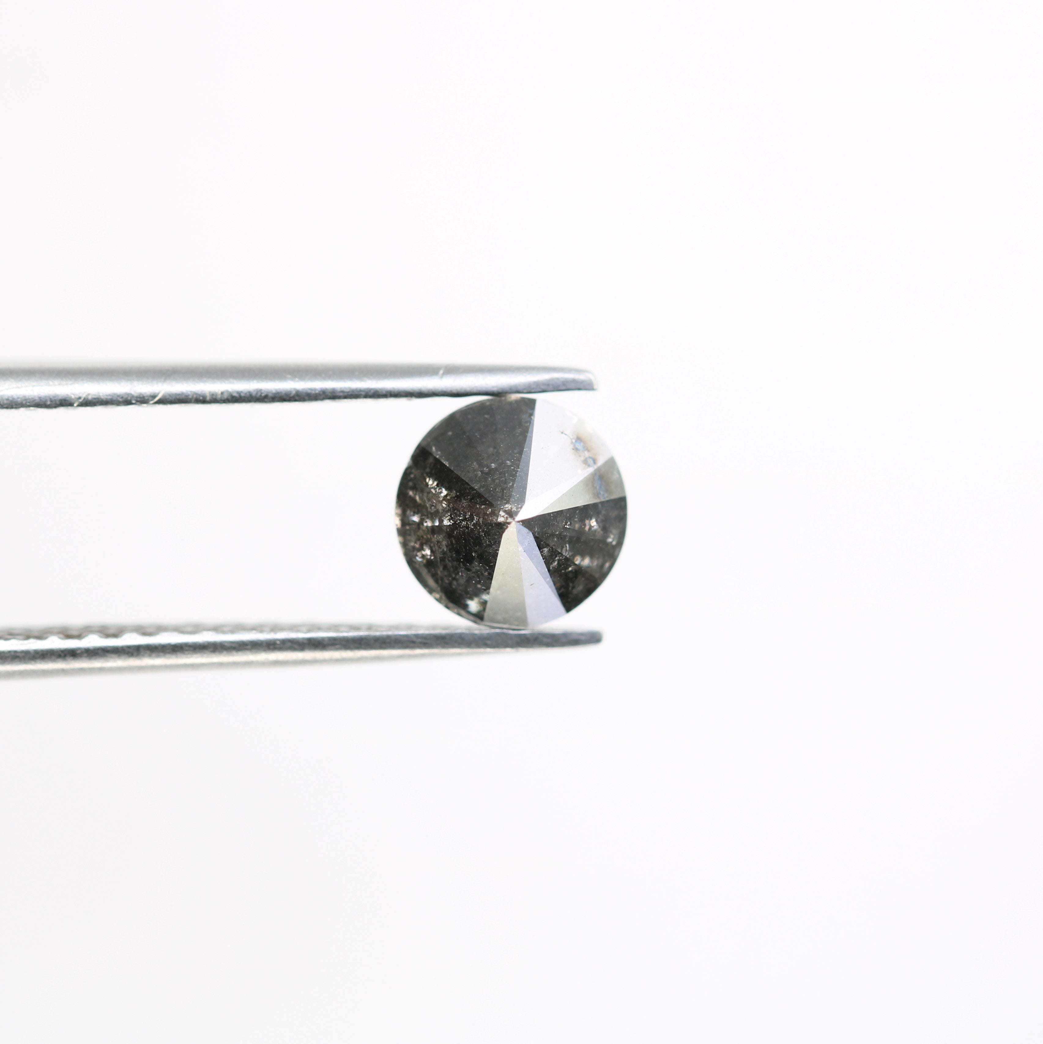 1.34 CT Salt And Pepper Loose Round Brilliant Cut Diamond For Galaxy Ring