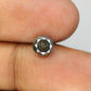 1.42 CT Natural Salt And Pepper Round Brilliant Cut Diamond For Engagement Ring