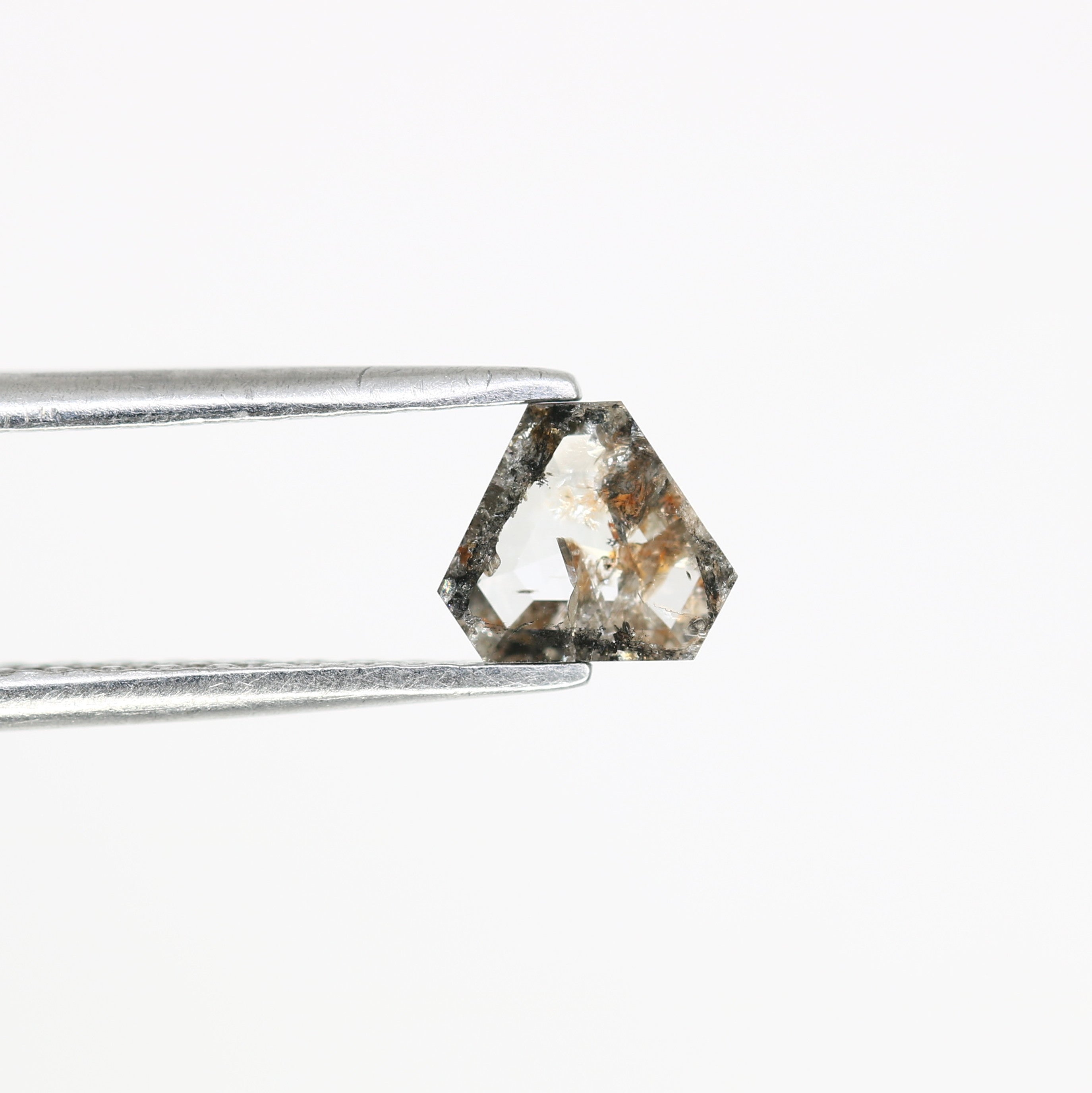 0.63 Carat 5 MM Triangle Shape Loose Natural Salt And Pepper Diamond For Wedding Ring