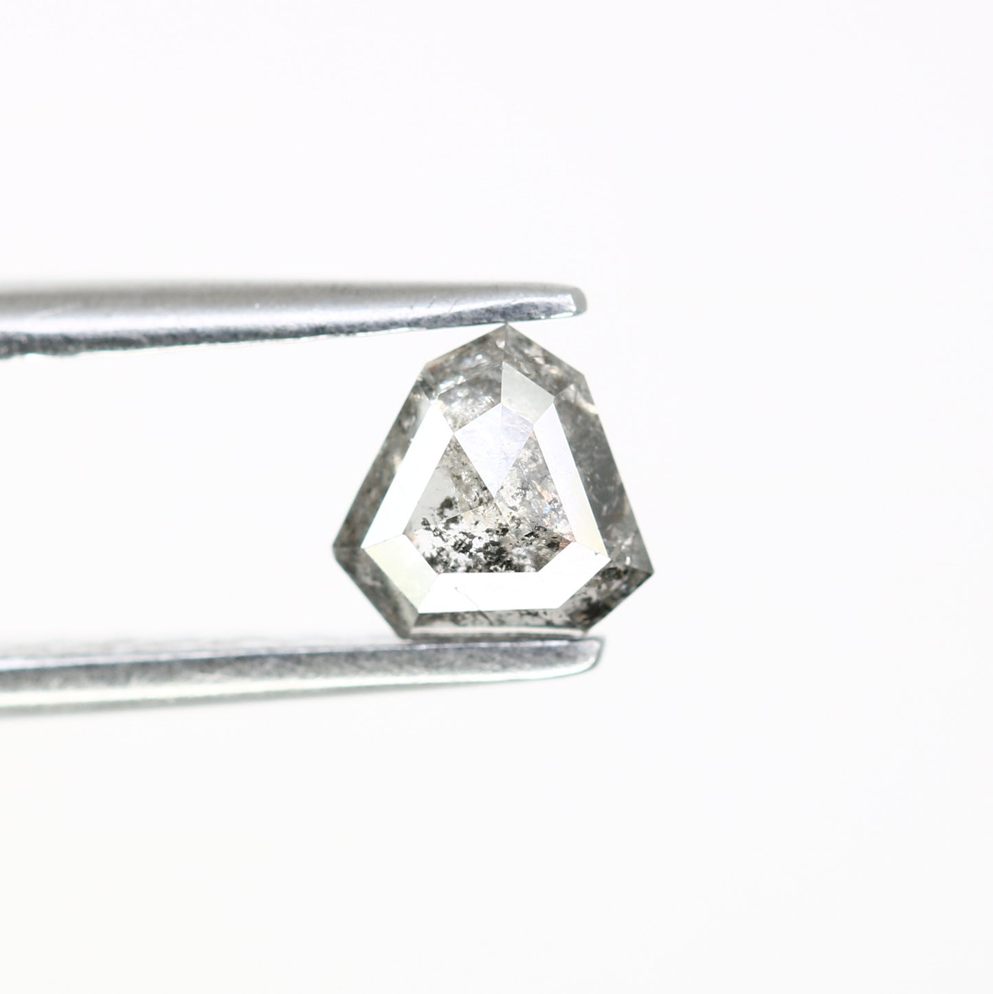 0.51 Carat Shield Shape Diamond 5 MM Loose Salt And Pepper Diamond For Wedding Ring