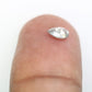 0.34 Carat Natural Pear Shape Salt And Pepper Diamond For Engagement Ring