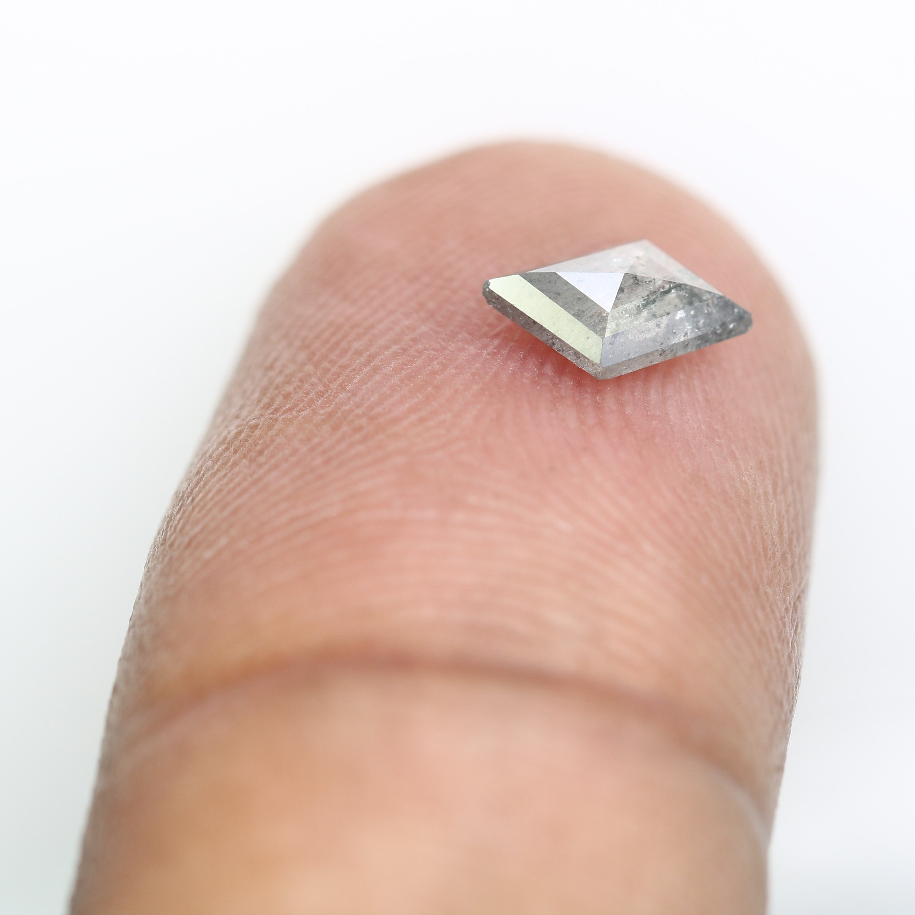 0.49 Ct Salt And Pepper Diamond Kite Shape Loose Diamond For Galaxy Diamond Ring