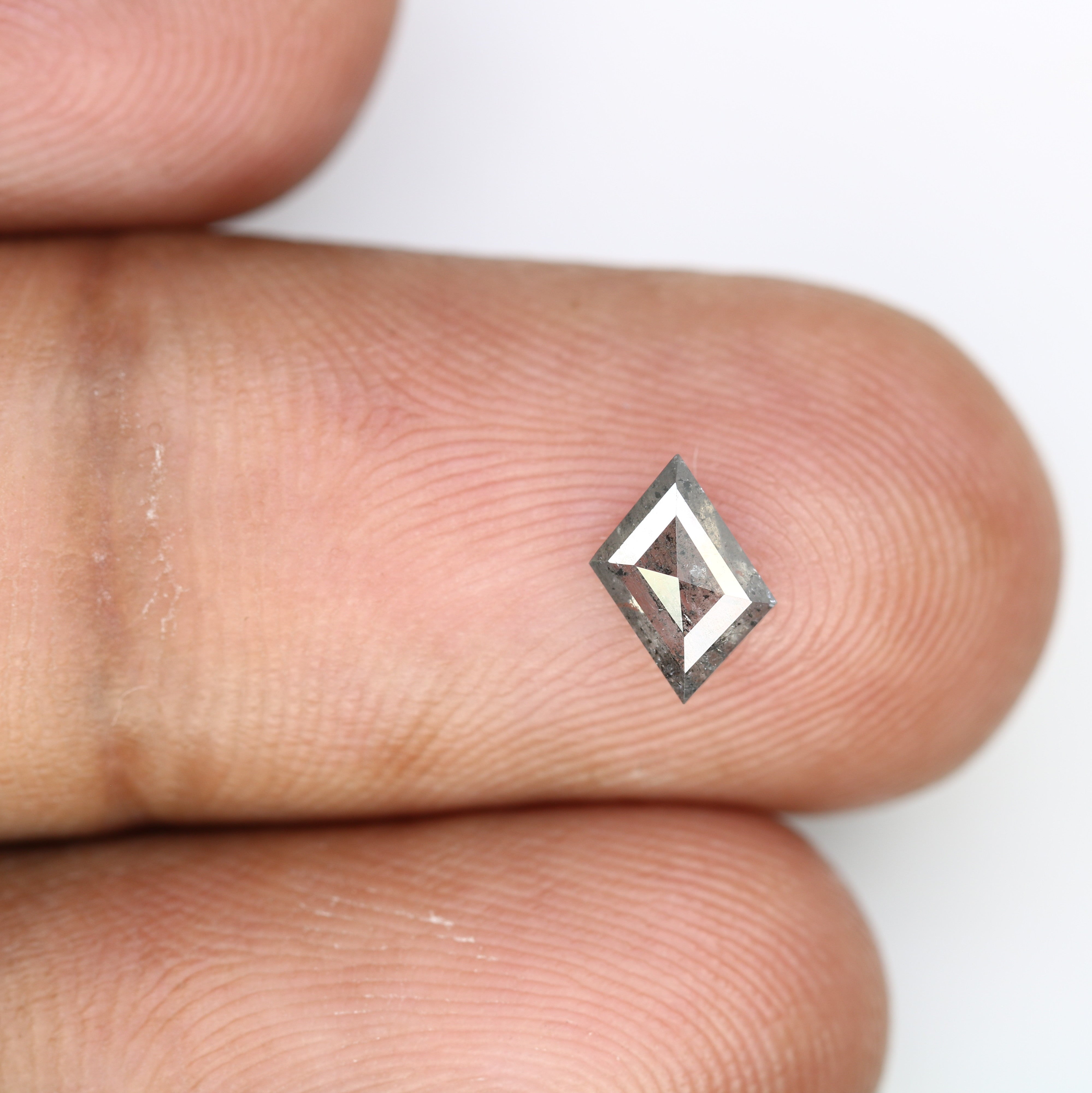0.49 Ct Salt And Pepper Diamond Kite Shape Loose Diamond For Galaxy Diamond Ring