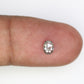 0.28 Carat Salt And Pepper Loose Oval Cut Diamond For Galaxy Ring