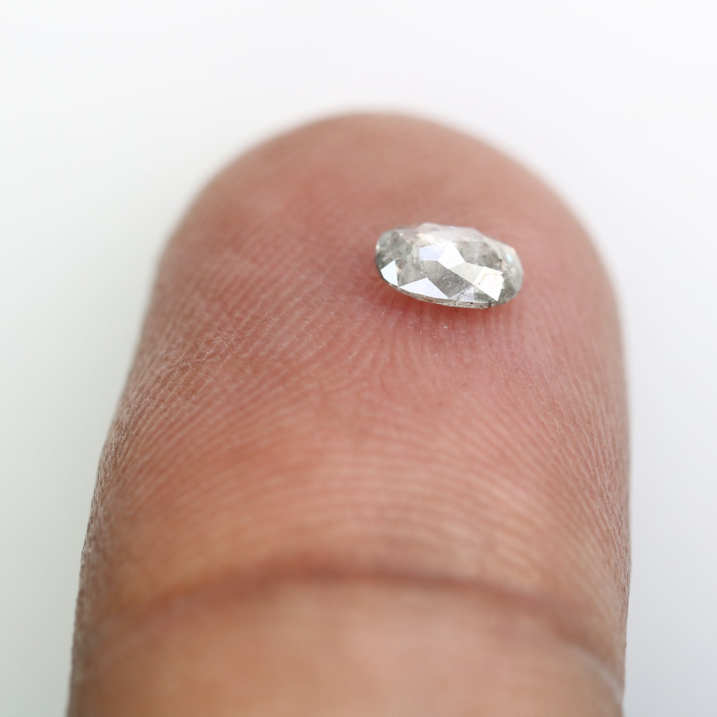 0.28 Carat Salt And Pepper Loose Oval Cut Diamond For Galaxy Ring
