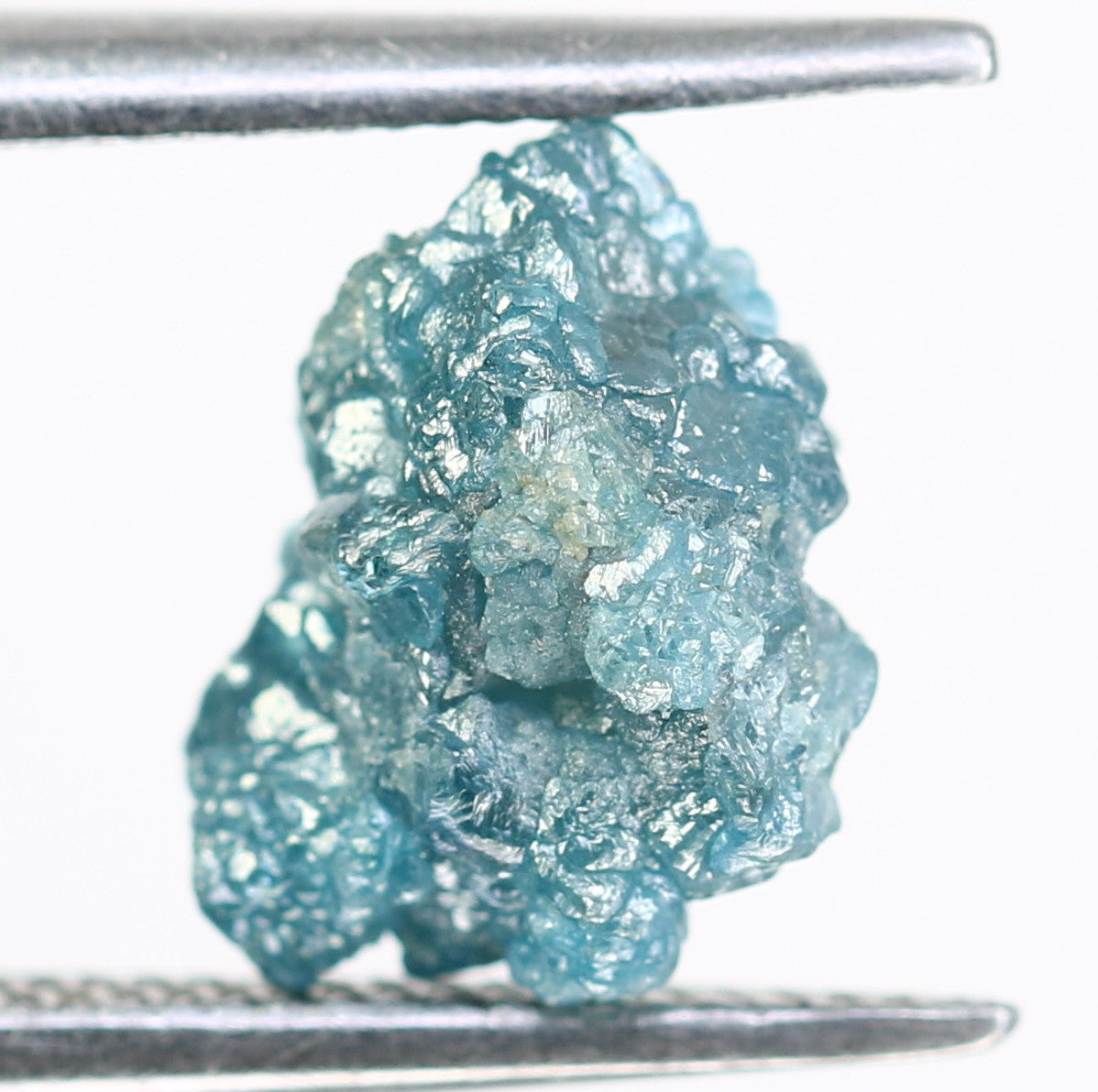 Raw Irregular Shape 2.26 CT Rough Blue Uncut Diamond For Promise Ring