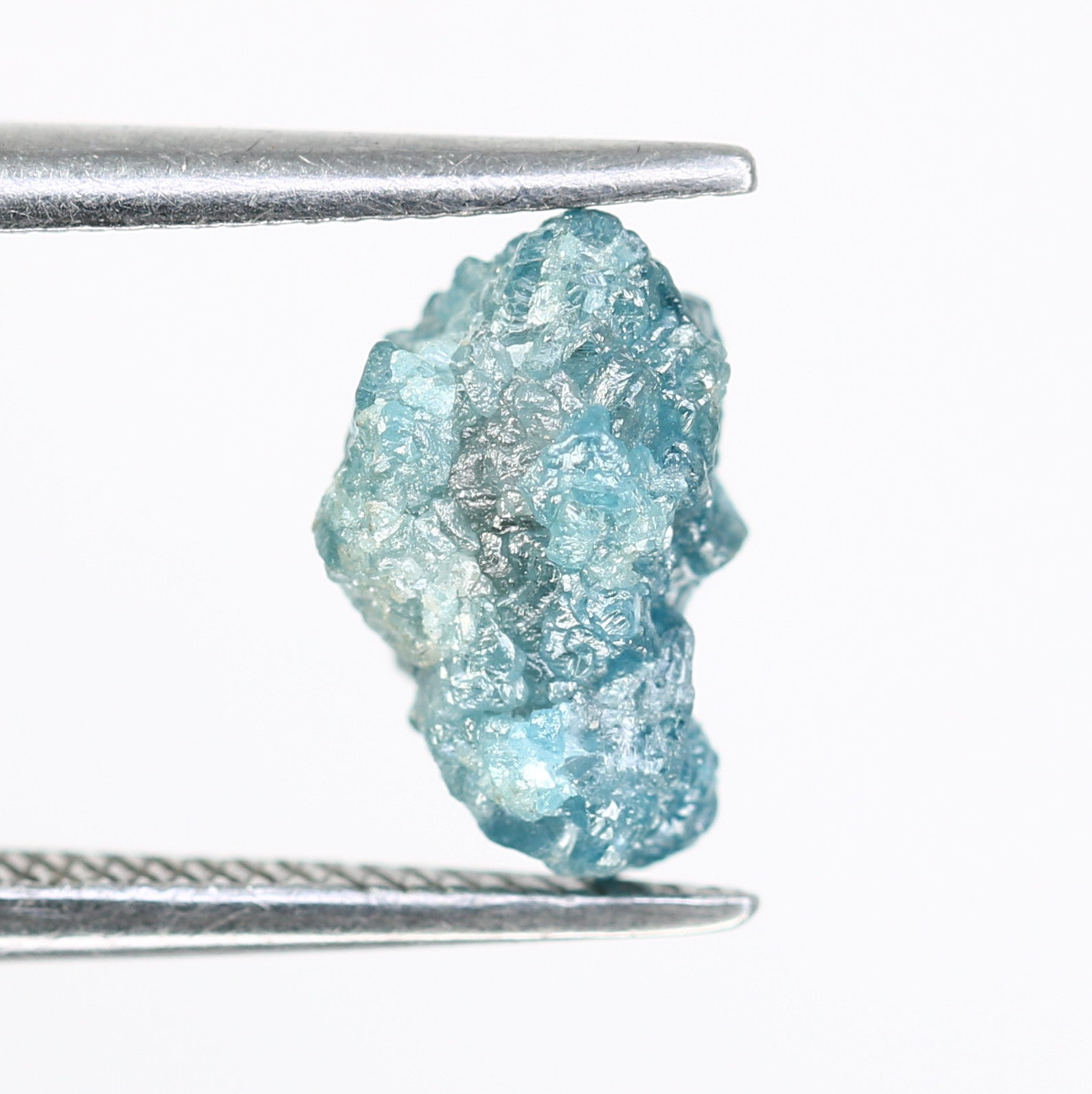Raw Irregular Shape 2.26 CT Rough Blue Uncut Diamond For Promise Ring