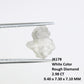 2.98 CT Rough White Irregular Cut Raw Natural Diamond For Engagement Ring