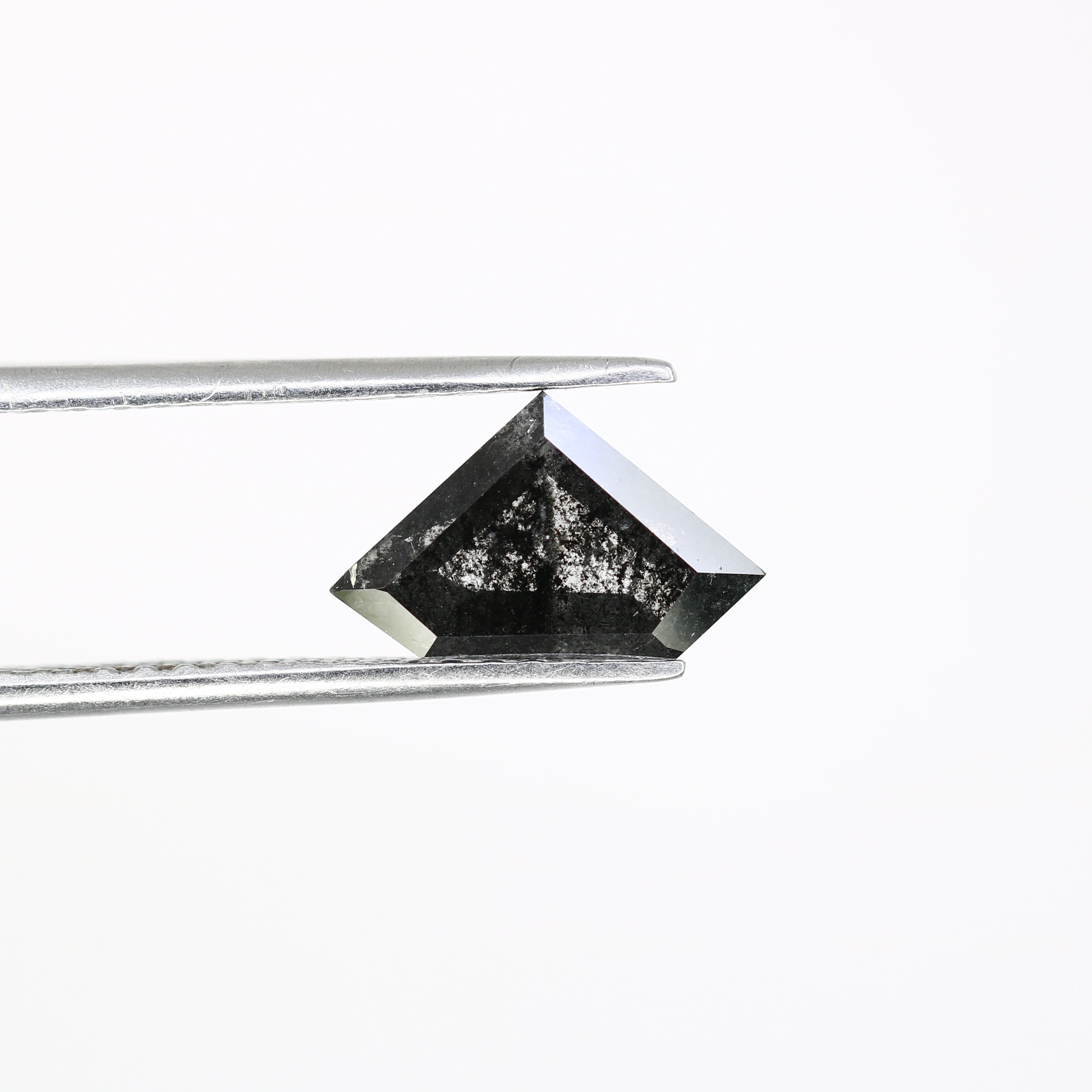 1.84 CT Diamond Cut 7.10 MM Salt And Pepper Diamond For Engagement Ring