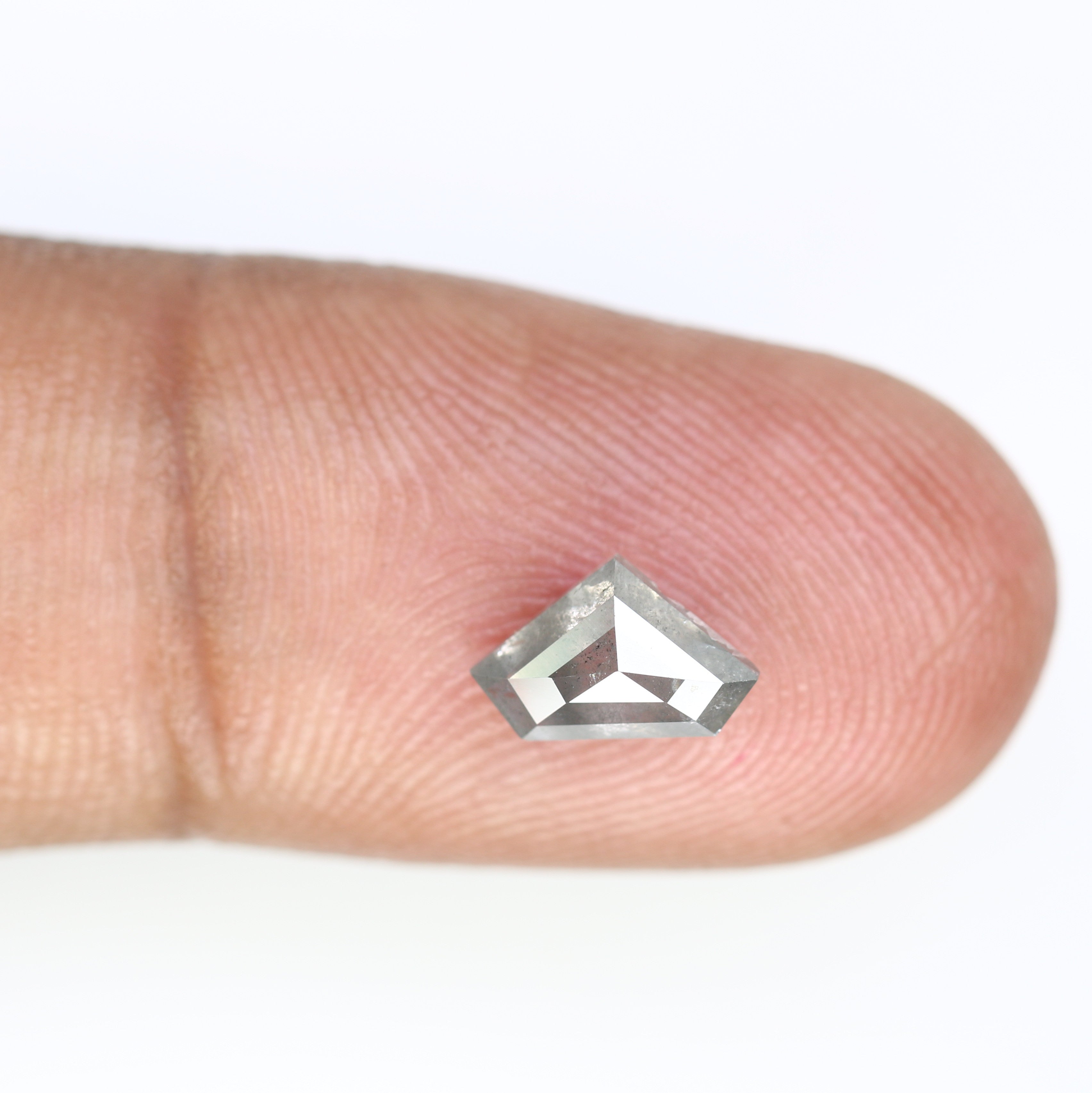 1.17 CT 5.50 MM Diamond Cut Salt And Pepper Diamond For Engagement Ring