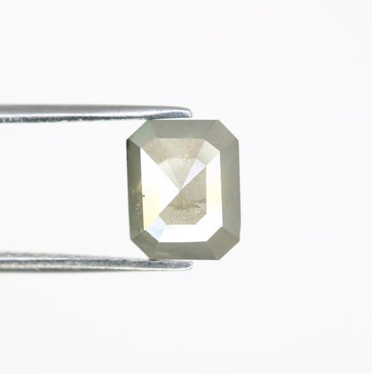 1.79 CT 8.40 MM Grey Emerald Shape Diamond For Engagement Ring - JayKrishna Diamond