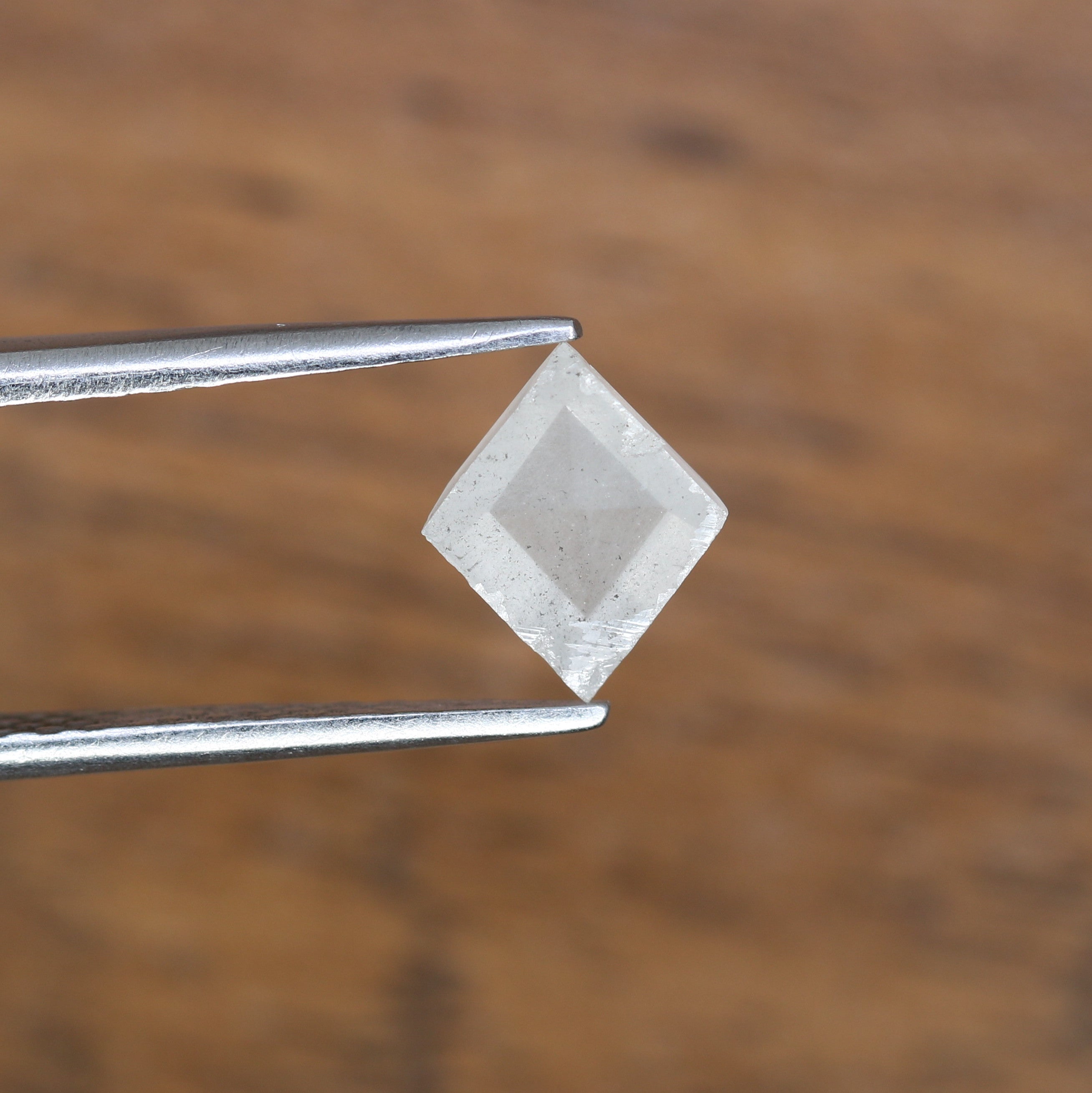 1.09 Carat Kite Cut 8.20 MM Natural Salt And Pepper Diamond For Wedding Ring