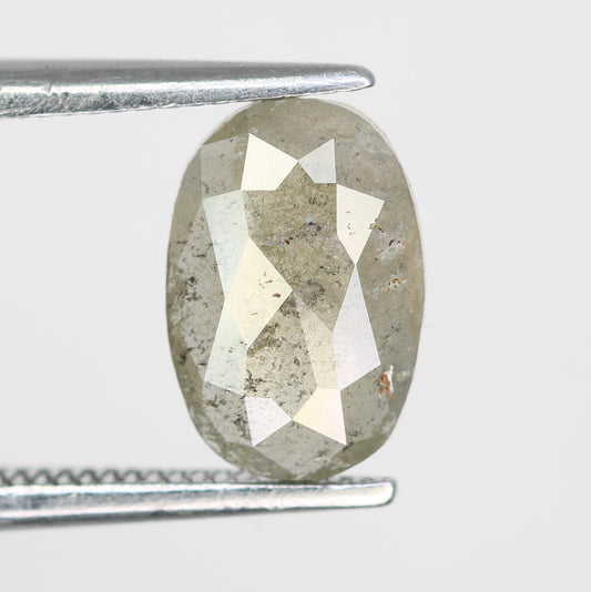 1.06 CT Natural Oval Shape Light Green Diamond For Engagement Ring - JayKrishna Diamond