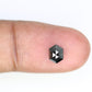 0.78 Carat Hexagon Cut 6.70 MM Loose Salt And Pepper Diamond For Engagement Ring