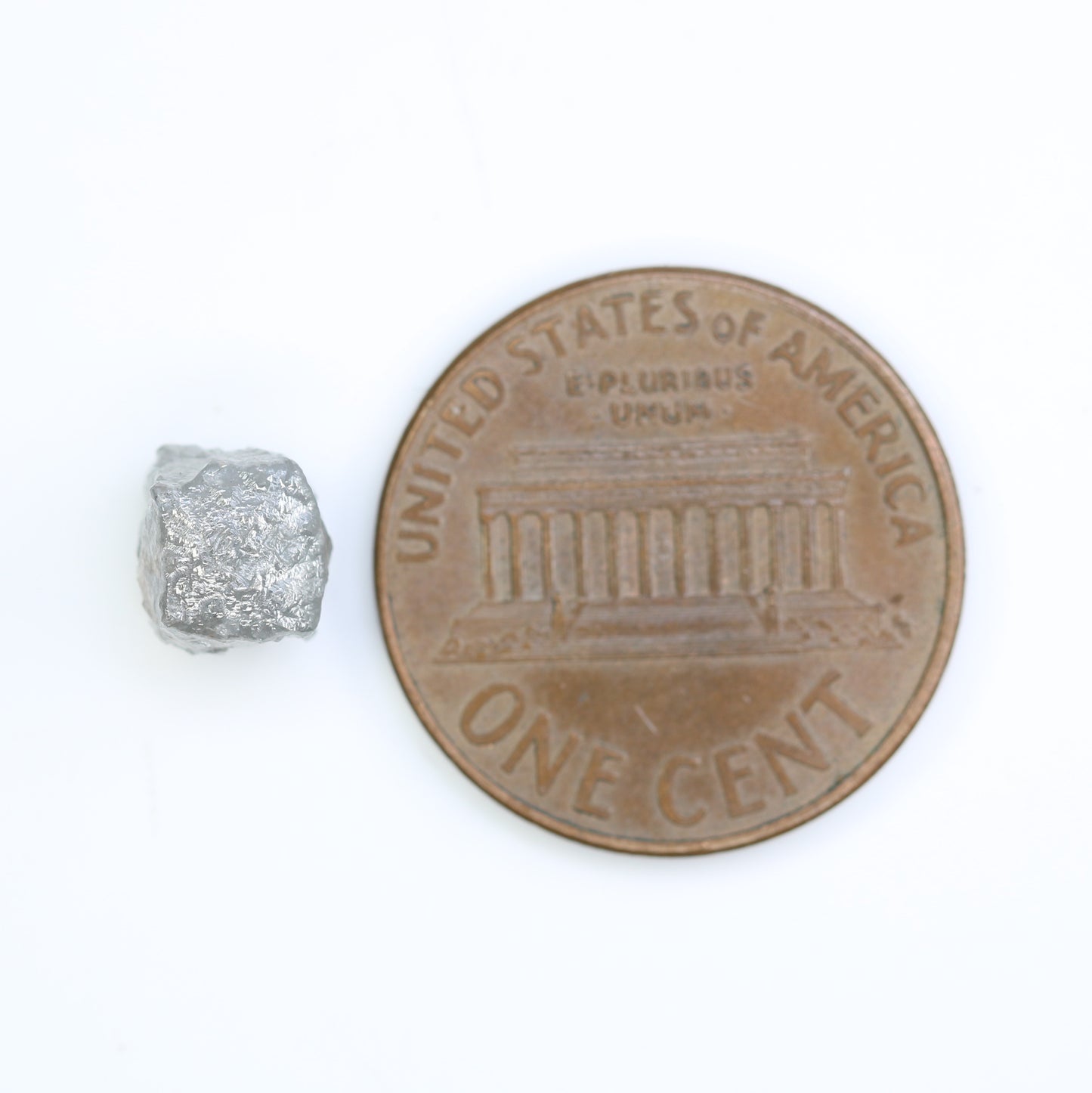 2.64 CT Rough Irregular Cut Grey Natural Raw Diamond For Engagement Ring
