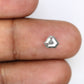 0.86 Carat Triangle Shaped Loose Natural Loose Salt And Pepper Diamond Ring
