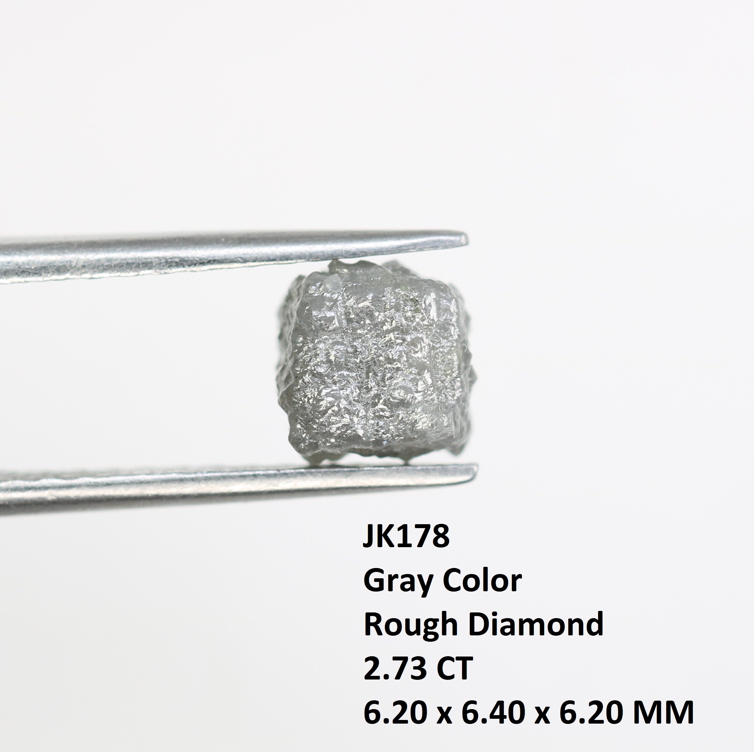 2.73 CT Raw Grey Rough Irregular Cut Natural Diamond For Engagement Ring