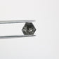 1.00 CT Salt And Pepper Natural Triangle Cut Diamond For Engagement Ring