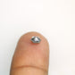 0.52 CT Natural Elongated Hexagon Shape Salt And Pepper Diamond For Engagement Ring