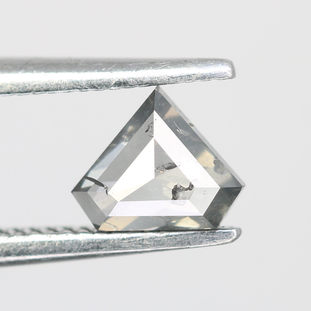 0.38 CT Diamond Cut Salt And Pepper Diamond For Engagement Ring
