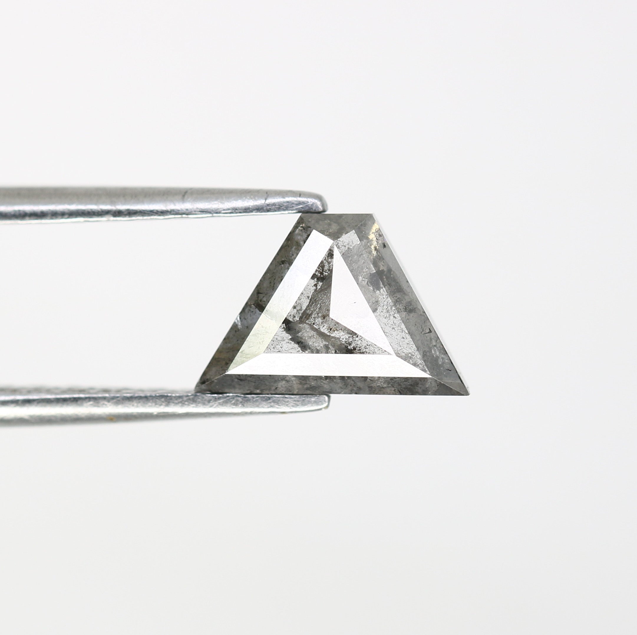 0.89 CT Triangle Shape Salt And Pepper 5.50 MM Diamond For Designer Diamond Ring