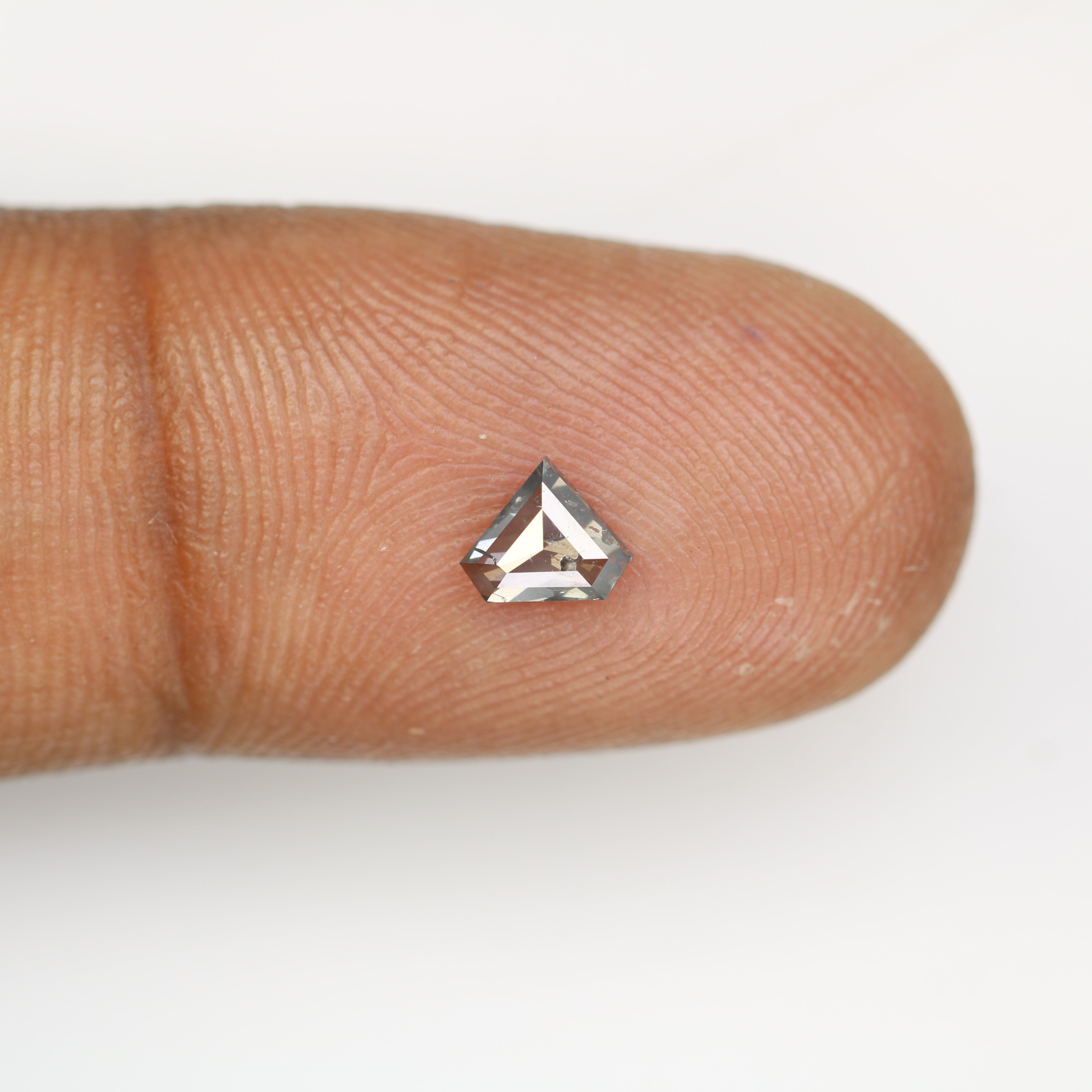 0.38 CT Diamond Cut Salt And Pepper Diamond For Engagement Ring