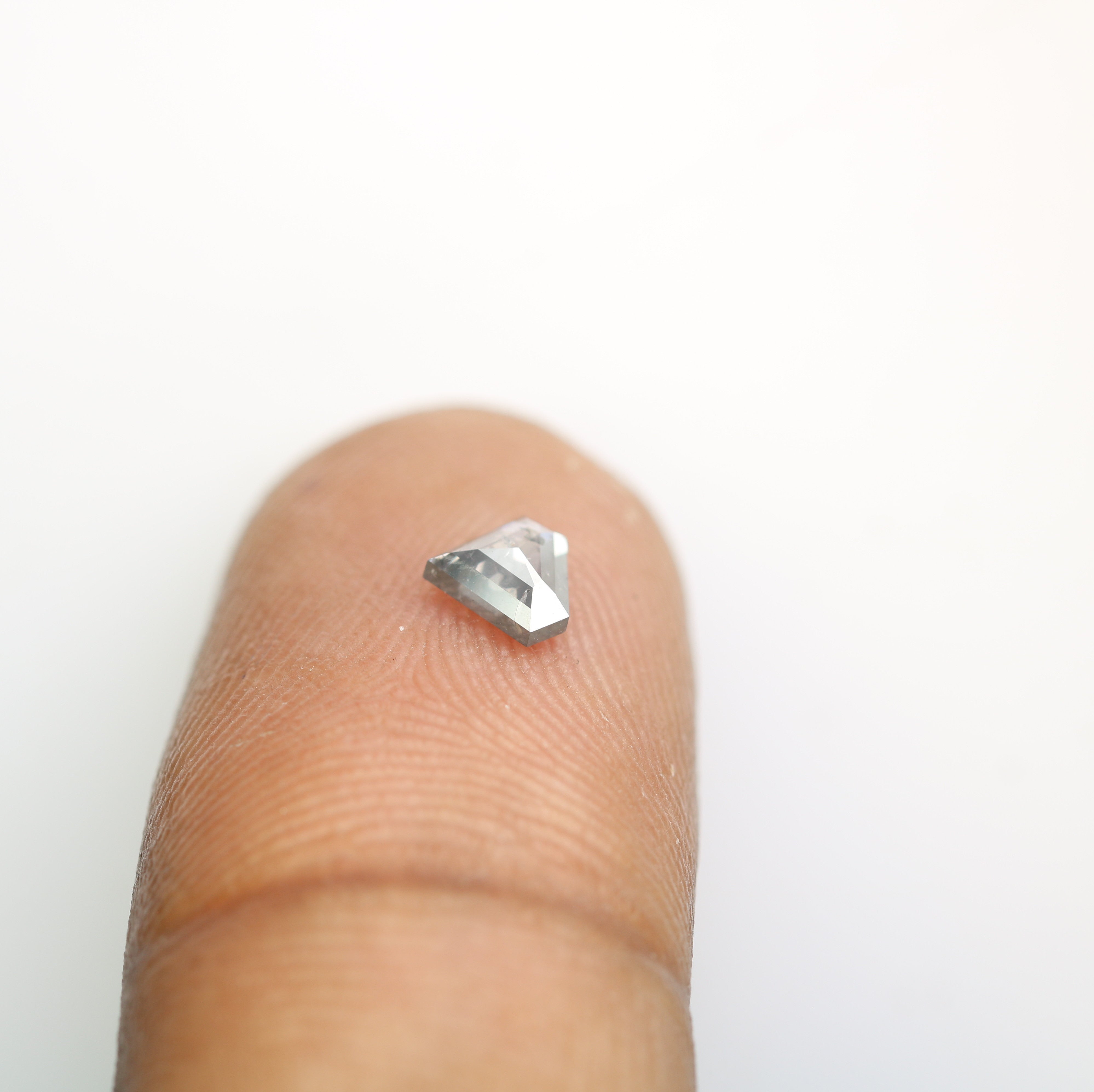 0.38 CT Diamond Cut Salt And Pepper Diamond For Engagement Ring