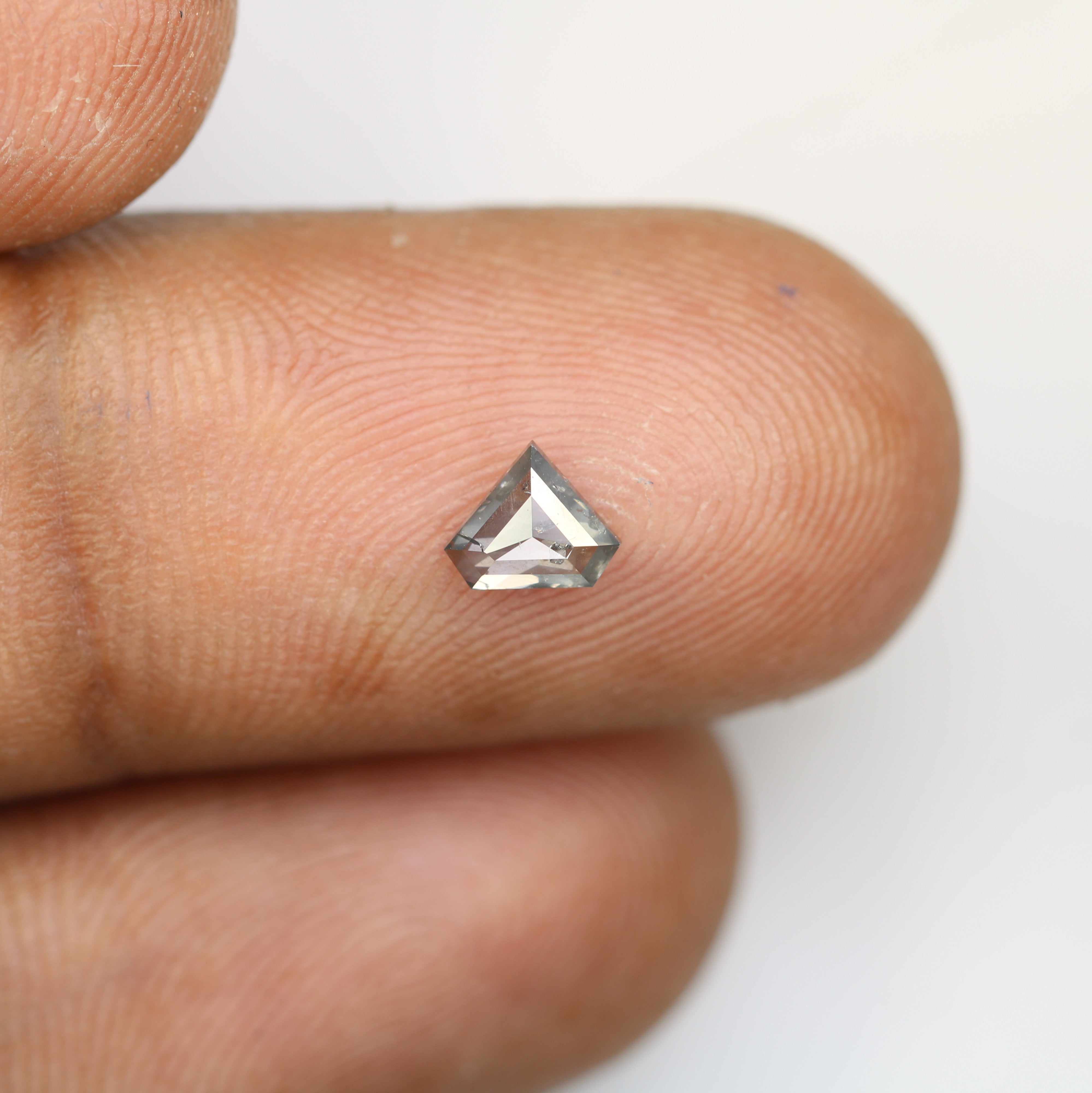 0.38 CT Diamond Cut Salt And Pepper Diamond For Engagement Ring