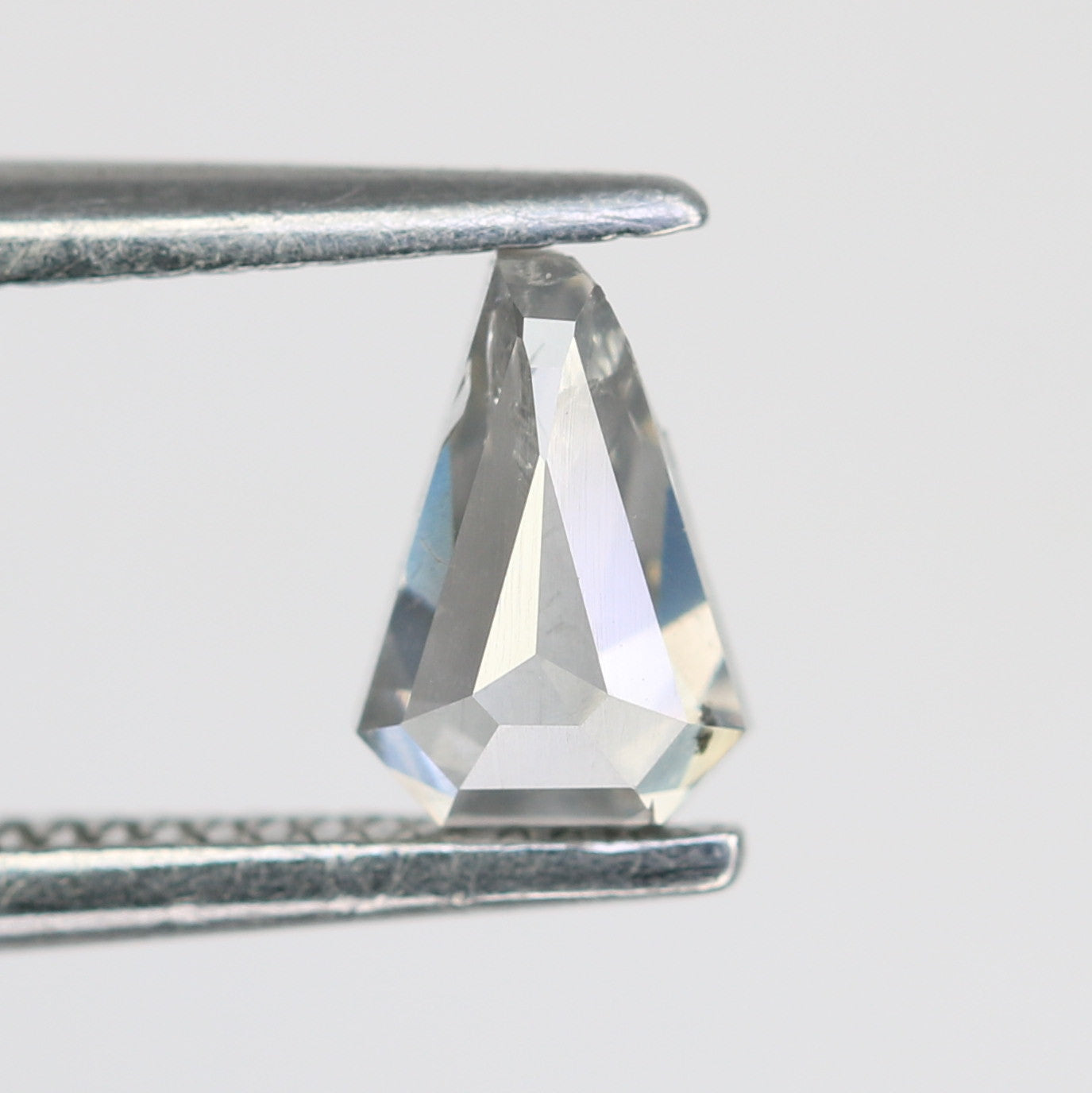 0.43 CT Triangle Shape Salt And Pepper Natural Diamond For Engagement Ring
