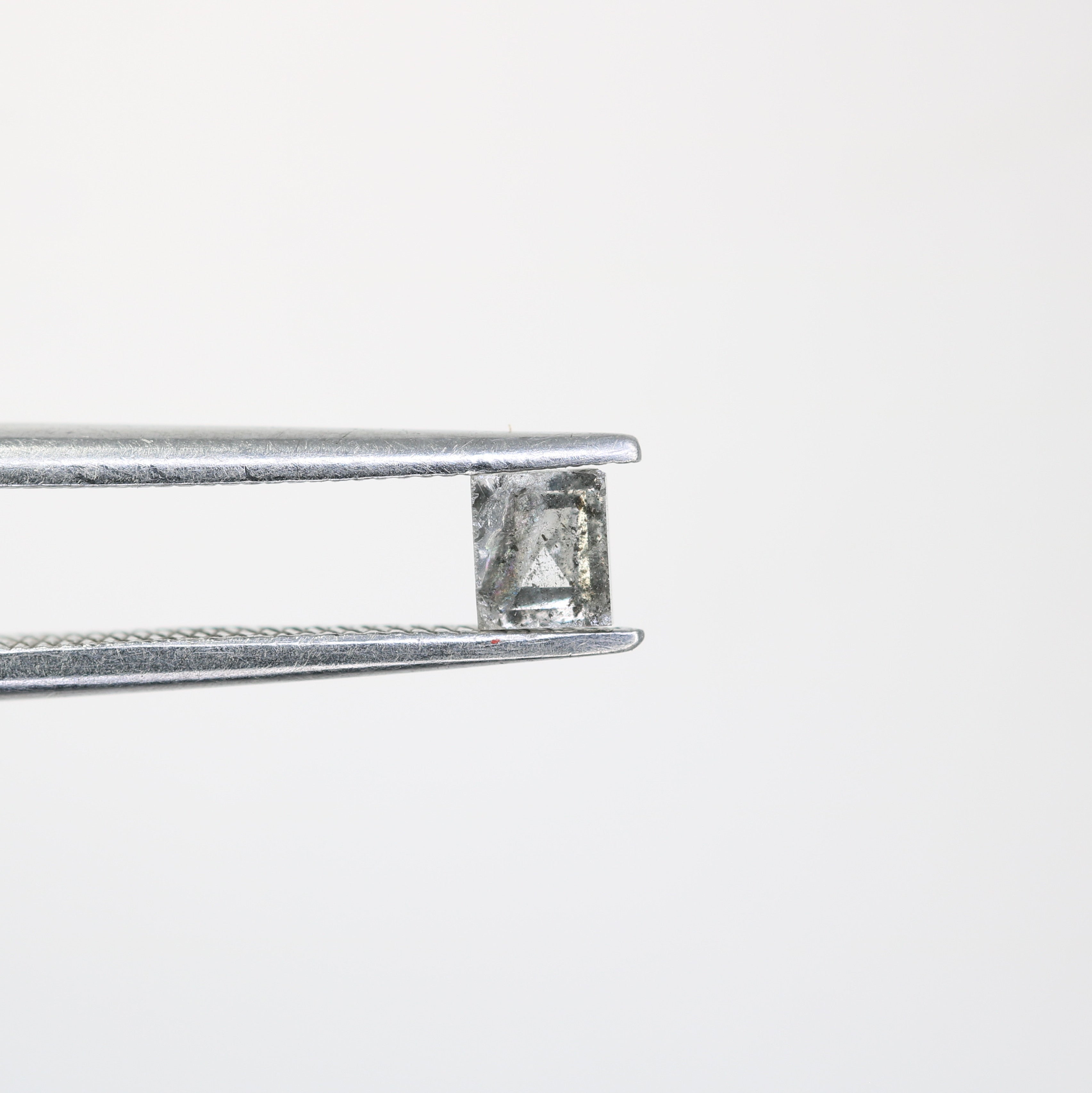 0.26 CT Baguette Shape Salt and Pepper Diamond For Engagement Ring