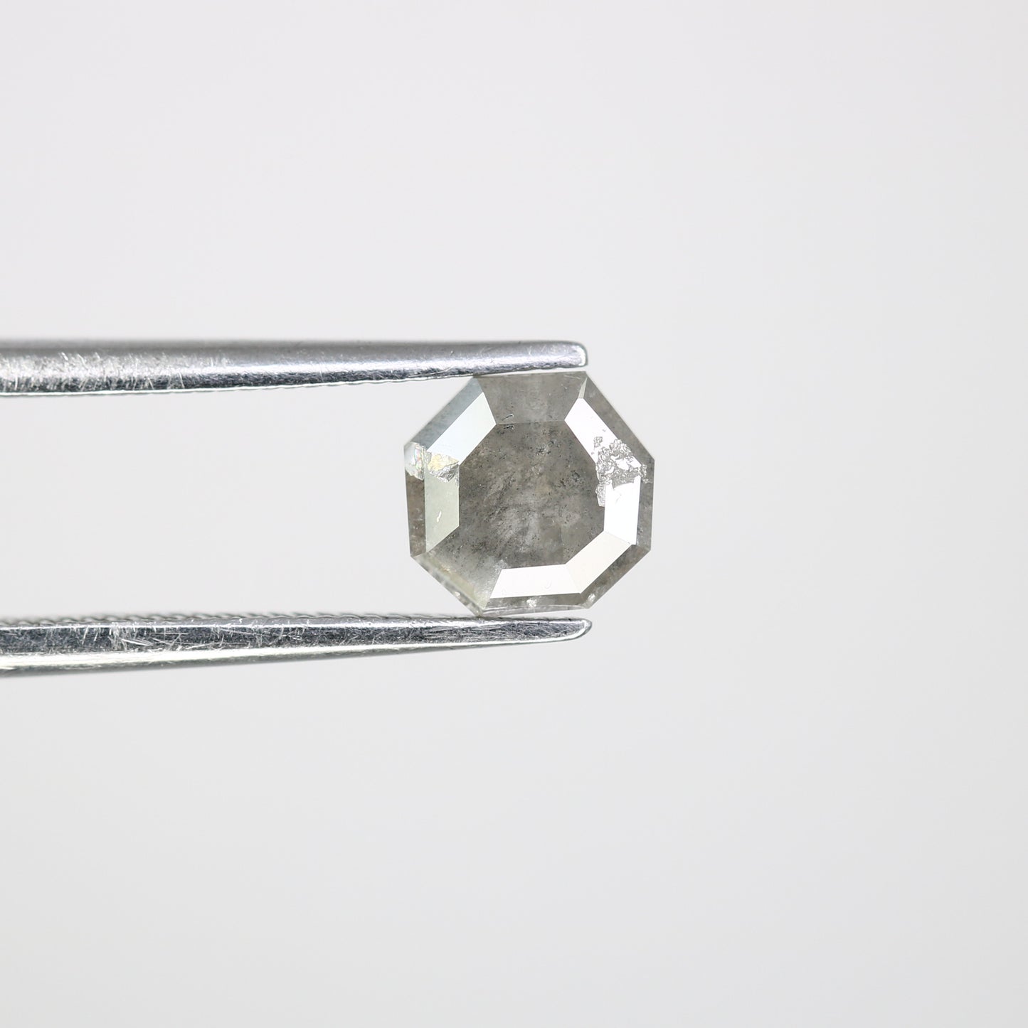 0.89 CT Geometric Shape Salt And Pepper Loose Diamond For Engagement Ring