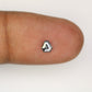 0.23 CT Salt And Pepper Natural Triangle Shape Diamond For Engagement Ring