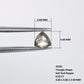 0.42 Carat Loose Fancy Triangle Shape Salt And Pepper Diamond For Galaxy Ring