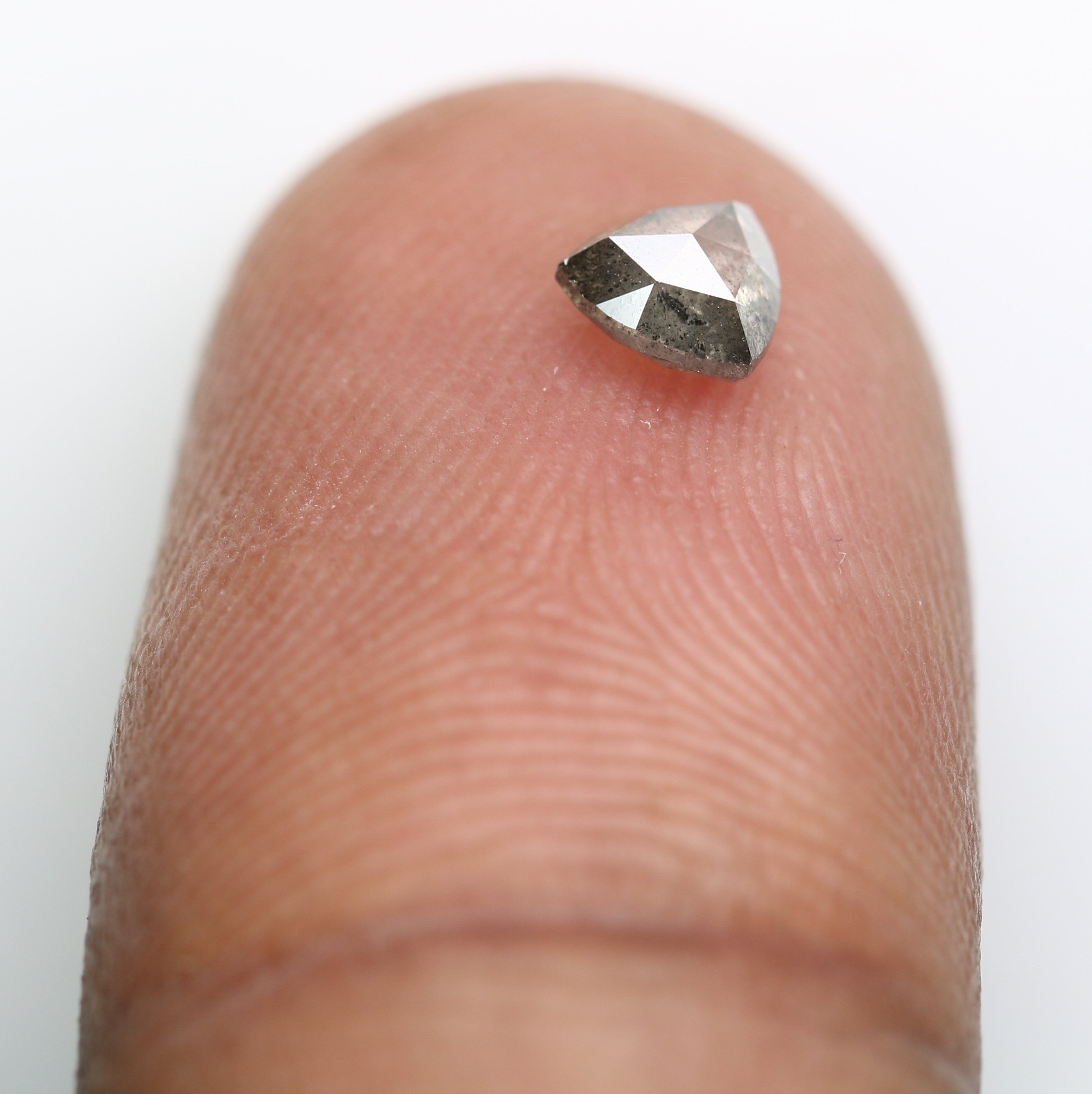 0.42 Carat Loose Fancy Triangle Shape Salt And Pepper Diamond For Galaxy Ring